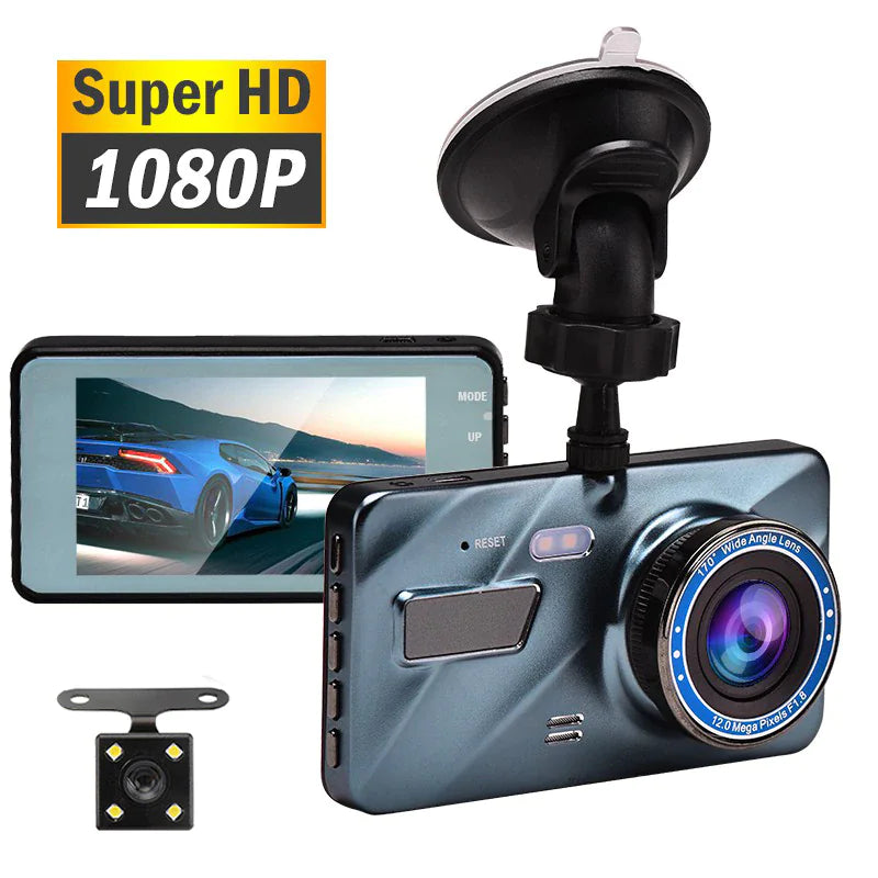 UltraVision Dual Lens DashCam 1080P 4" - Kool Thingz