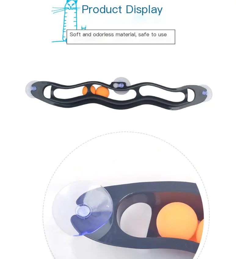 Window Sill Track Ball Cat Toy - Kool Thingz