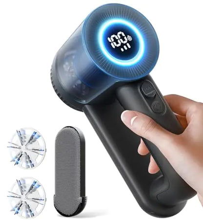 3-Speed LED Fabric Shaver: Rechargeable 6-Leaf Lint Remover