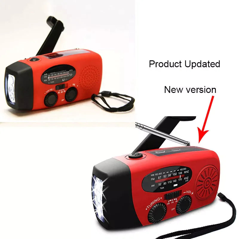 Crank Solar Emergency Radio 1000mAh Power Bank