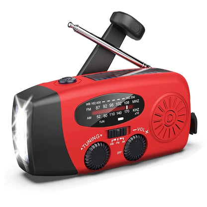 Crank Solar Emergency Radio 1000mAh Power Bank