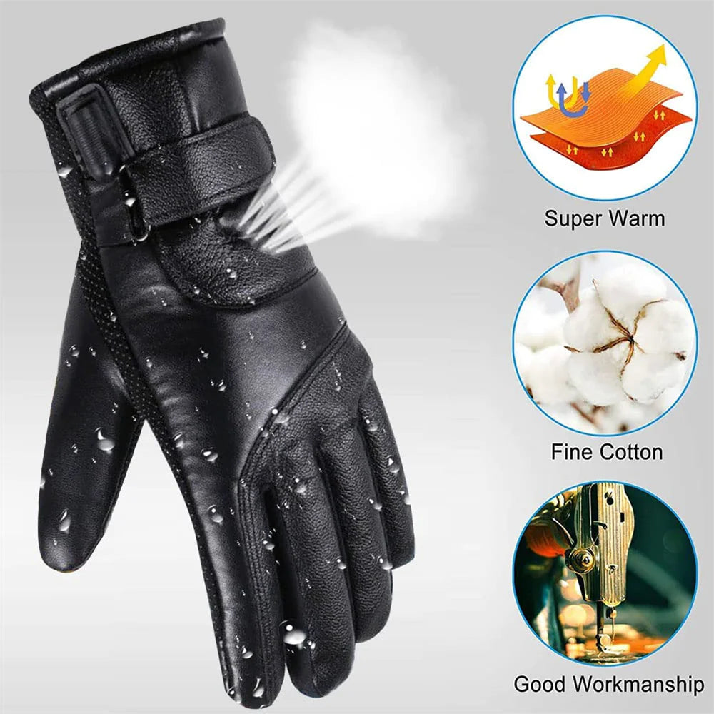 USB Heated Skiing Gloves - Thermal Winter Gear