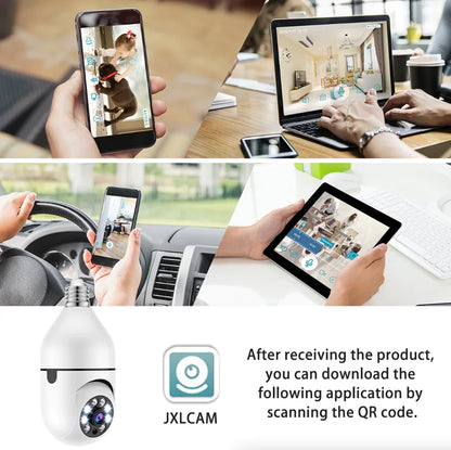 Smart 360° Wi-Fi Bulb Security Camera