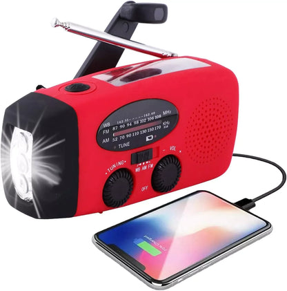 Crank Solar Emergency Radio 1000mAh Power Bank
