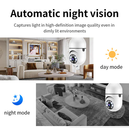 Smart 360° Wi-Fi Bulb Security Camera