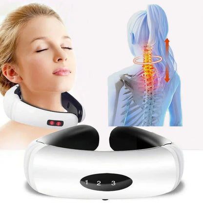 Electric Neck Relaxer with Pulse & Magnetic Therapy - Kool Thingz