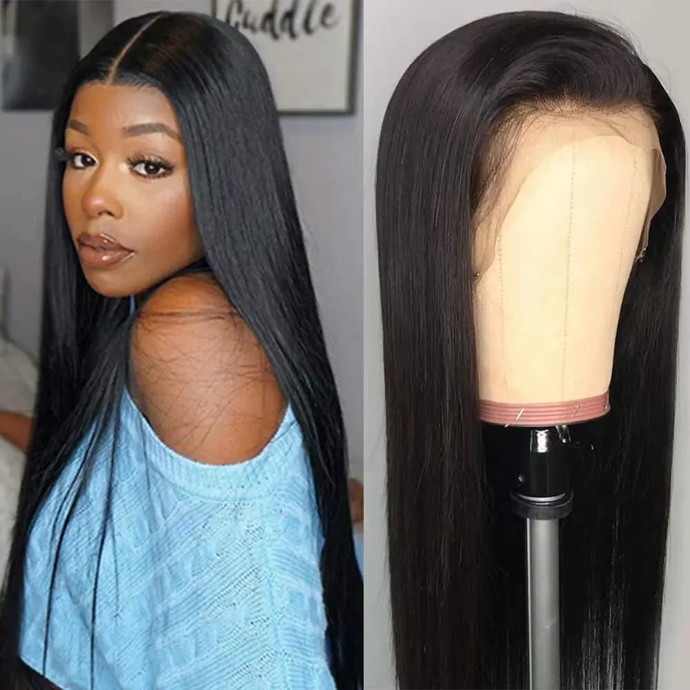 Black Middle Part Lace Front Wig for Women - Kool Thingz