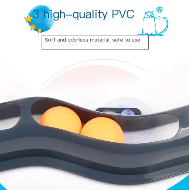 Window Sill Track Ball Cat Toy - Kool Thingz