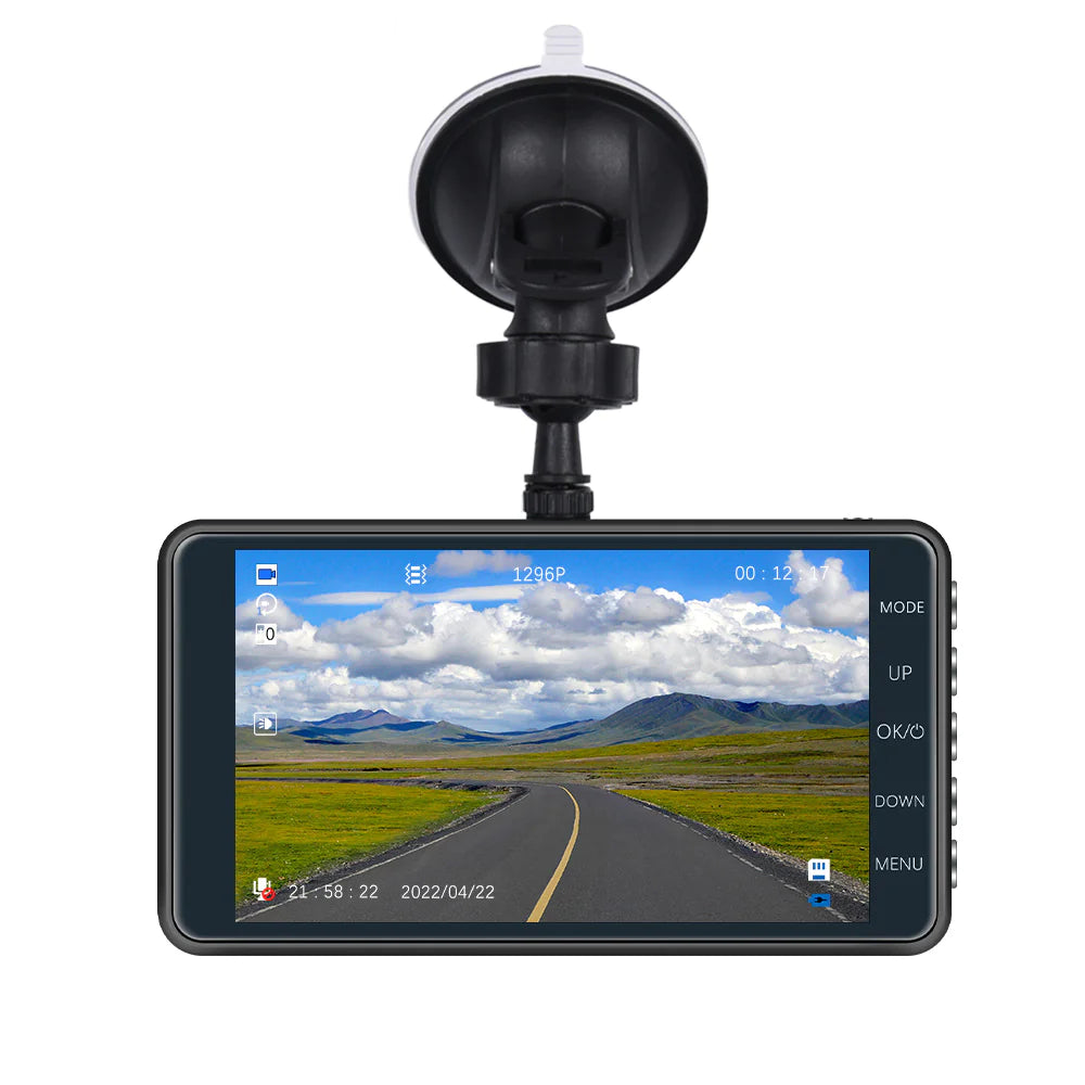 UltraVision Dual Lens DashCam 1080P 4" - Kool Thingz