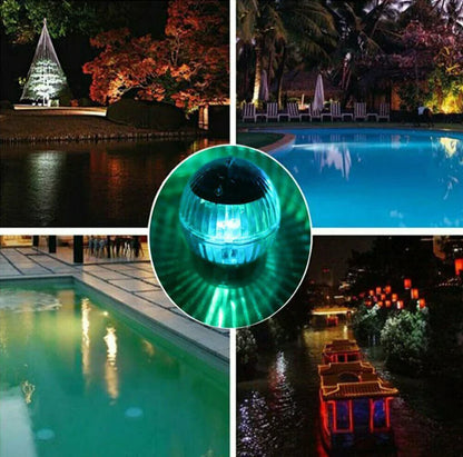 Solar LED Pond Light with RGB Rotation