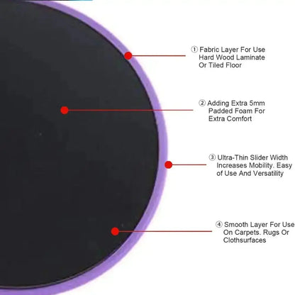 Core Exercise Sliders Set of 2