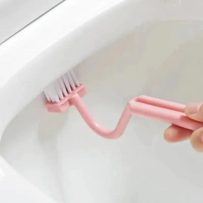 Curved Edge Toilet Scrubber with Wall Hook