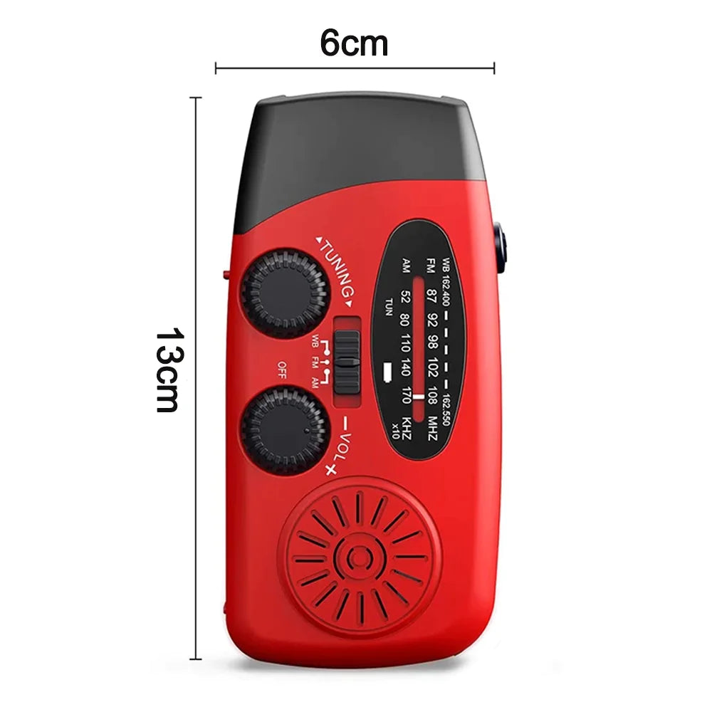 Crank Solar Emergency Radio 1000mAh Power Bank