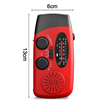Crank Solar Emergency Radio 1000mAh Power Bank