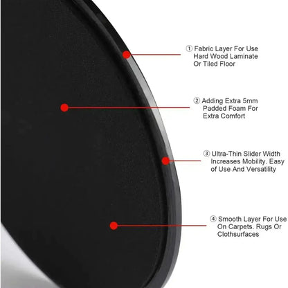 Core Exercise Sliders Set of 2