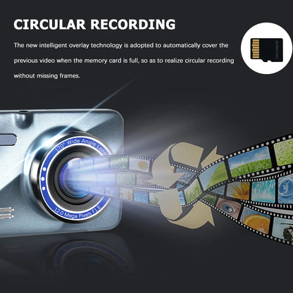 UltraVision Dual Lens DashCam 1080P 4" - Kool Thingz