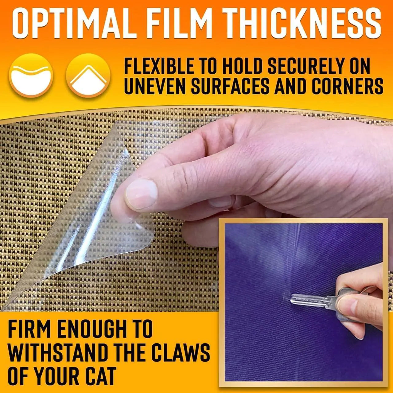 Clear Cat Scratch Shield for Sofas - Kool Thingz